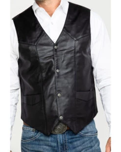 Liberty Wear Men's Jackson Lambskin Leather Vest 9 Liberty Wear Men's Jackson Lambskin Leather Vest -Cowboy Pradise 2000292448 001 P4