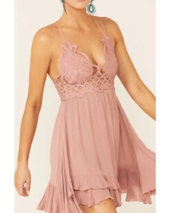 Free People Women's Adella Slip Dress -Cowboy Pradise 2000292597 662 P3