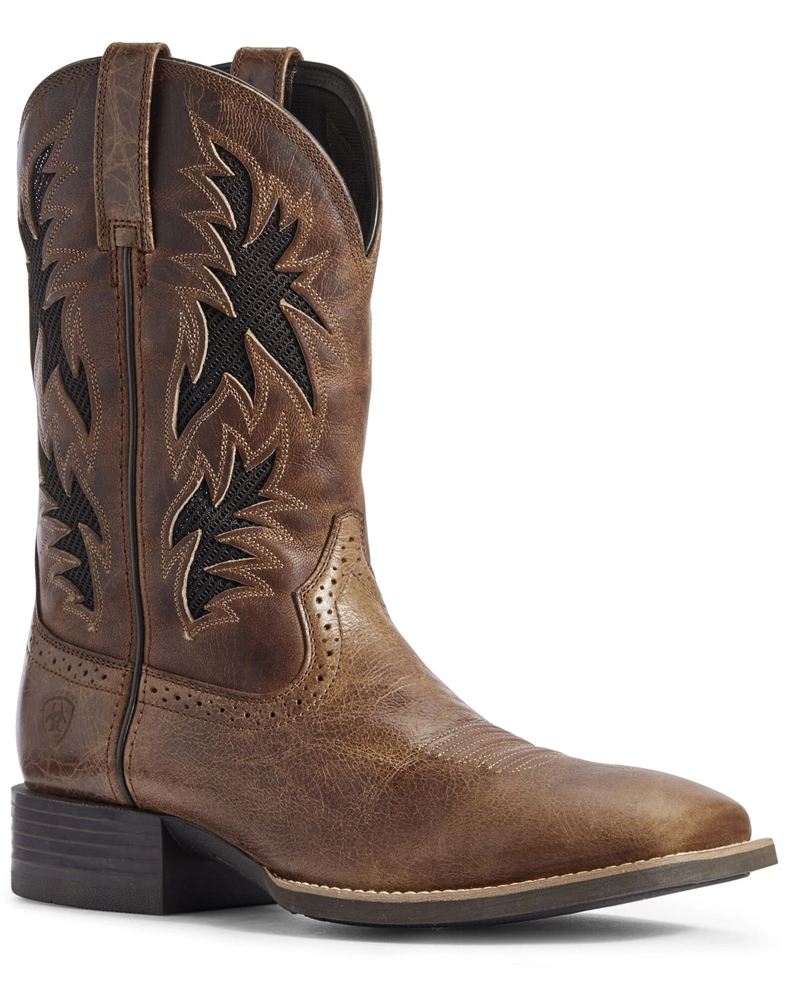 Ariat Men's Sport Cool VentTEK Western Performance Boots - Broad Square Toe 1 Ariat Men's Sport Cool VentTEK Western Performance Boots - Broad Square Toe