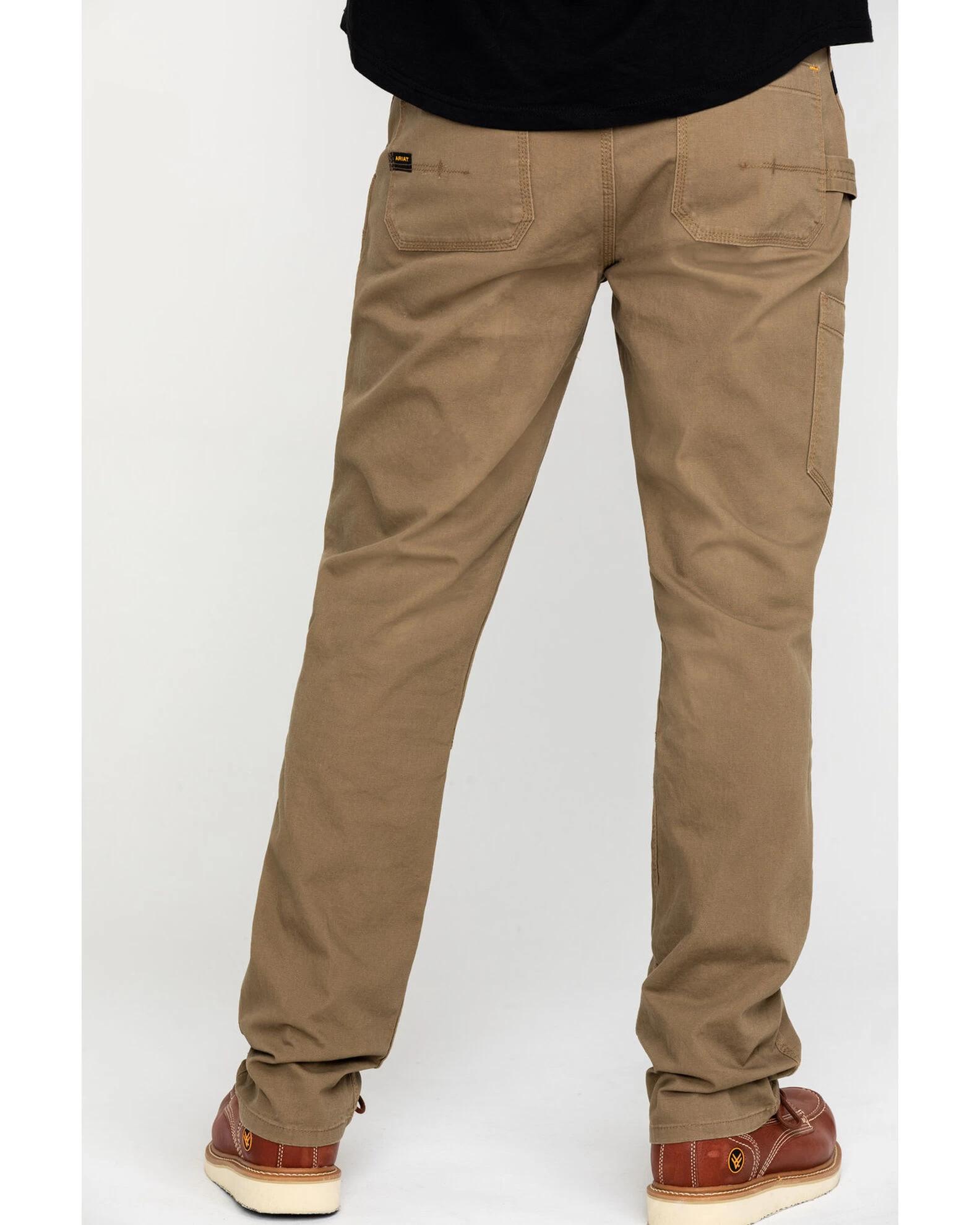 Ariat Men's Khaki Rebar M4 Made Tough Durastretch Double Front Straight Work Pants 1 Ariat Men's Khaki Rebar M4 Made Tough Durastretch Double Front Straight Work Pants