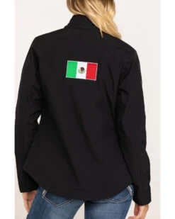 Ariat Women's Classic Team Mexico Flag Softshell Jacket 10 Ariat Women's Classic Team Mexico Flag Softshell Jacket -Cowboy Pradise 2000295225 001 P5