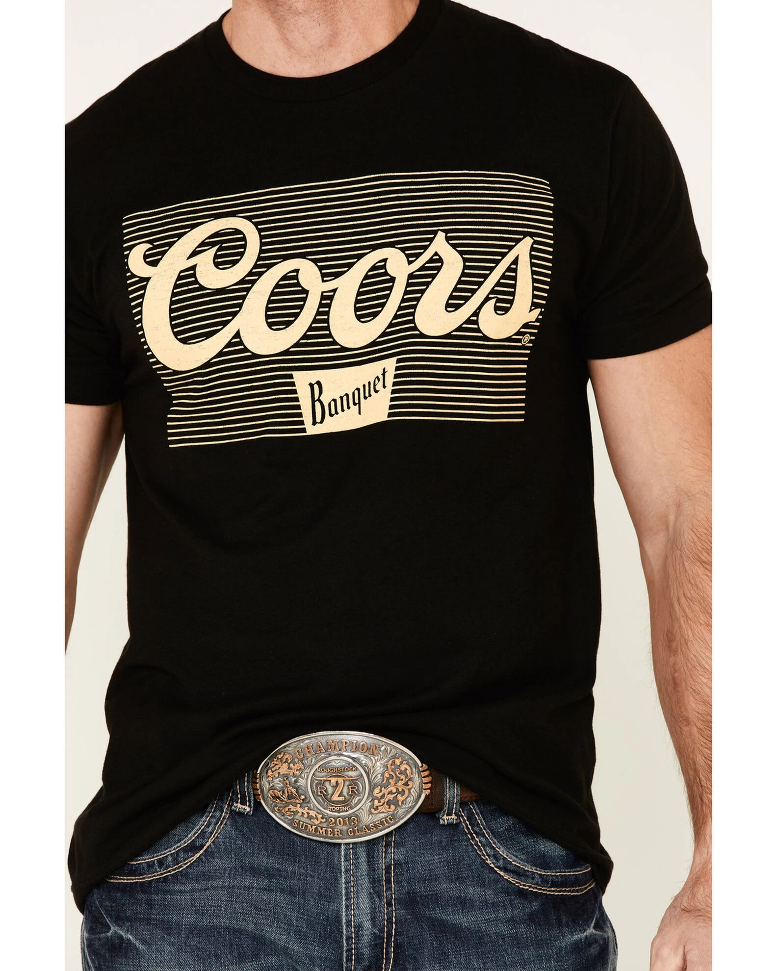 Brew City Beer Gear Men's Vintage Coors Short Sleeve Graphic T-Shirt 3 Brew City Beer Gear Men's Vintage Coors Short Sleeve Graphic T-Shirt - Image 3
