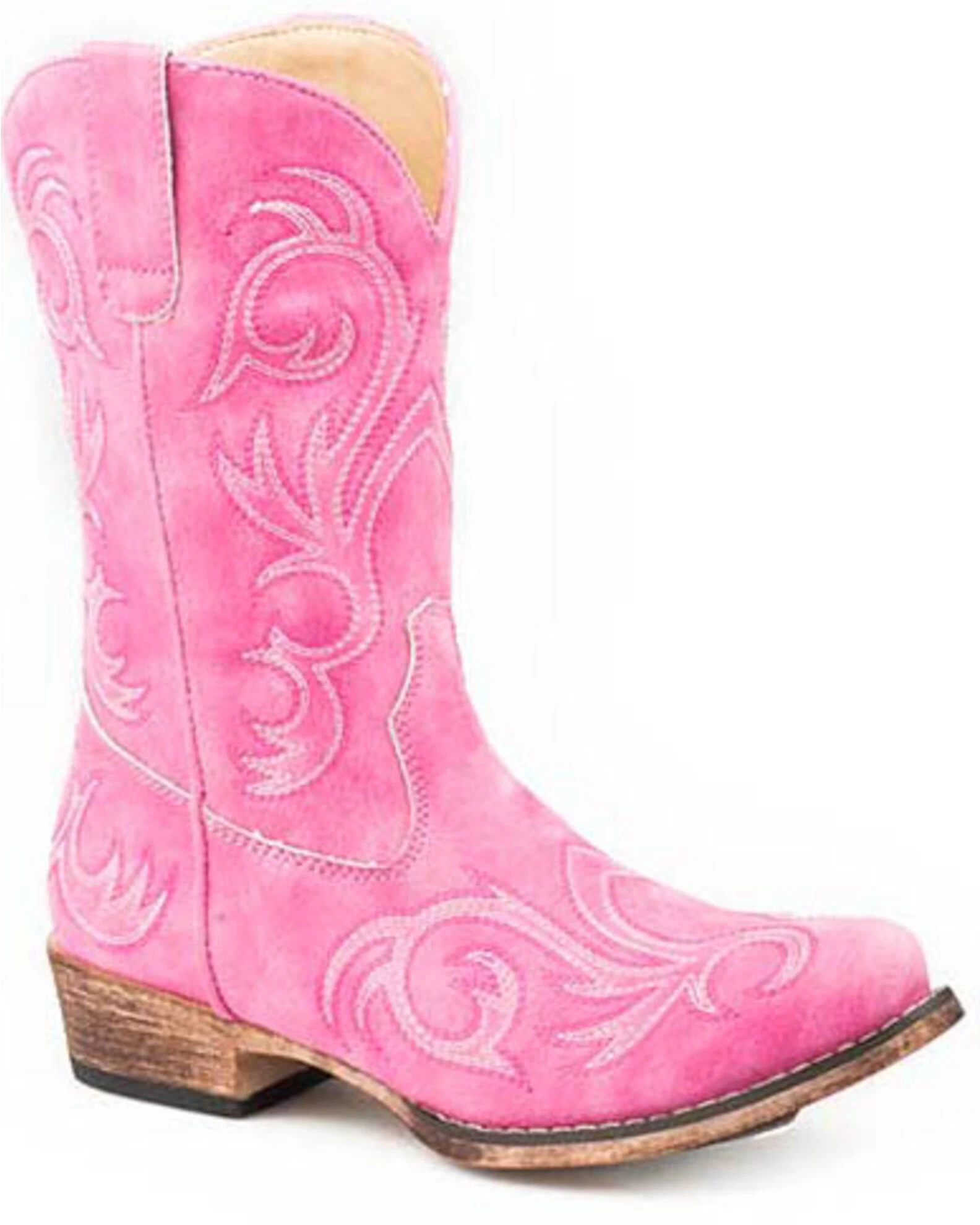 Roper Girls' All Over Embroidery Western Boots - Square Toe 1 Roper Girls' All Over Embroidery Western Boots - Square Toe