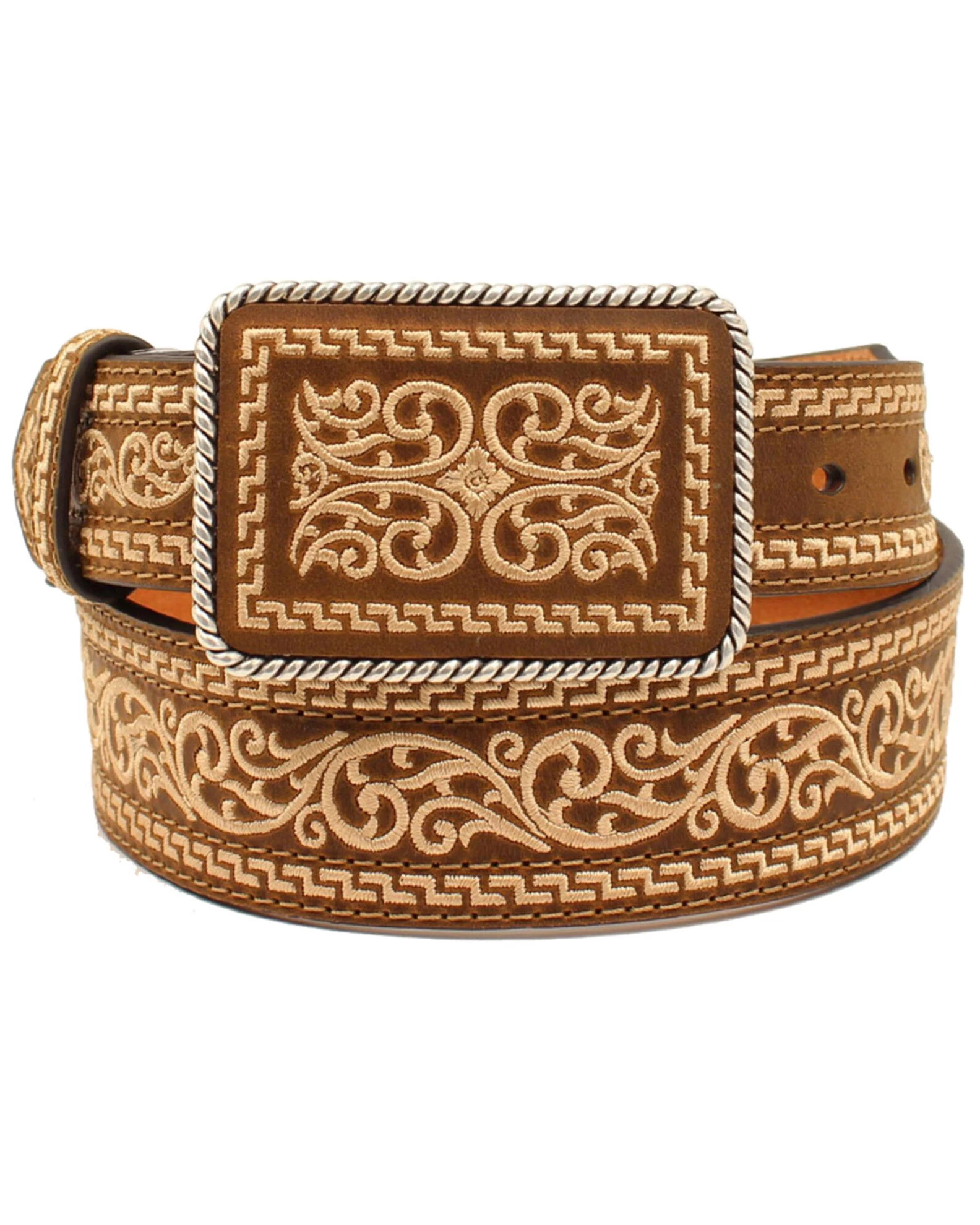 Nocona Men's Tapered Plate Western Belt 1 Nocona Men's Tapered Plate Western Belt
