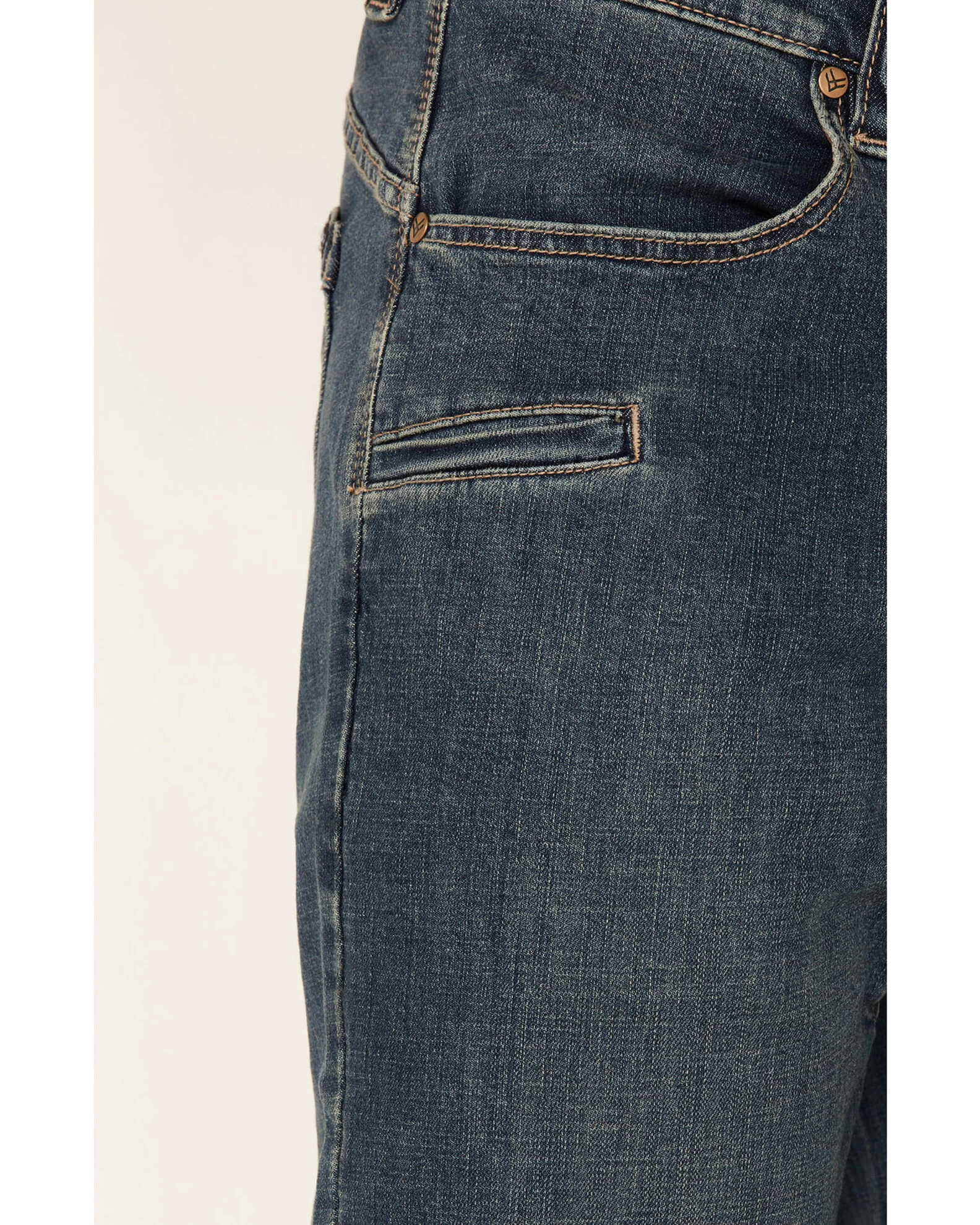 Hawx Men's Medium Wash Stretch Straight Work Jeans 4 Hawx Men's Medium Wash Stretch Straight Work Jeans - Image 4