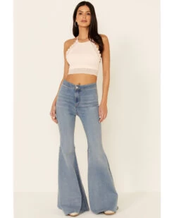 Fornia Women's Caged Back High Neck Crochet Bralette Tank Top 7 Fornia Women's Caged Back High Neck Crochet Bralette Tank Top -Cowboy Pradise 2000327078 681 P4