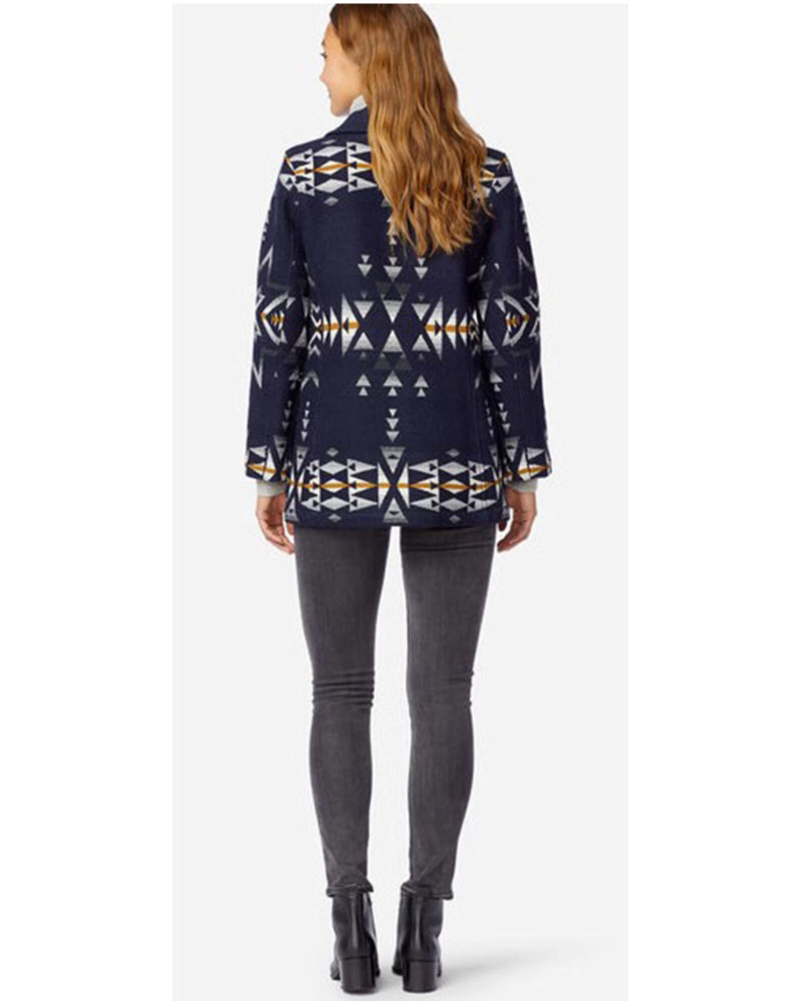 Pendleton Women's Navy Plain Star Wahkenna Coat 2 Pendleton Women's Navy Plain Star Wahkenna Coat - Image 2
