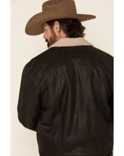 Cripple Creek Men's Leather Sherpa Lined Jacket 8 Cripple Creek Men's Leather Sherpa Lined Jacket -Cowboy Pradise 2000328849 200 P4