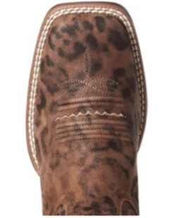 Ariat Women's Leopard Primetime Western Performance Boots - Broad Square Toe -Cowboy Pradise 2000331107 200 P5