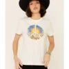Wrangler Modern Women's Vintage Peace Sign Logo Graphic Tee 