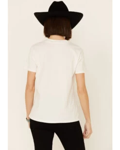 Wrangler Modern Women's Vintage Peace Sign Logo Graphic Tee  -Cowboy Pradise 2000332477 103 P4