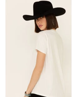 Wrangler Modern Women's Vintage Peace Sign Logo Graphic Tee  -Cowboy Pradise 2000332477 103 P5