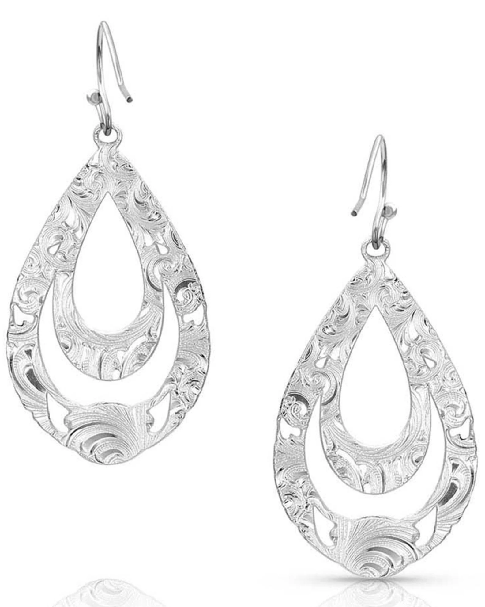 Montana Silversmiths Women's Hidden Canyon Turquoise Earrings 2 Montana Silversmiths Women's Hidden Canyon Turquoise Earrings - Image 2