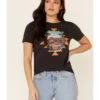 Wrangler Women's Southwestern Horseshoe Desert Graphic Tee 
