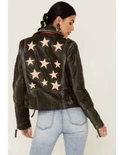 Mauritius Women's Christy Scatter Star Leather Jacket 