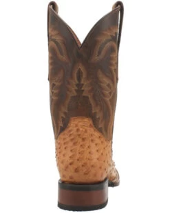 Dan Post Men's Kershaw Exotic Ostrich Skin Western Boots - Broad Square Toe -Cowboy Pradise 2000337937 280 P5