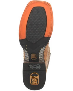 Dan Post Men's Kershaw Exotic Ostrich Skin Western Boots - Broad Square Toe -Cowboy Pradise 2000337937 280 P6