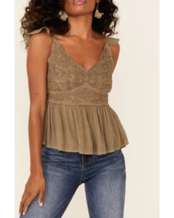 Shyanne Women's Embroidered Flutter Short Sleeve Top  -Cowboy Pradise 2000338212 341 P3