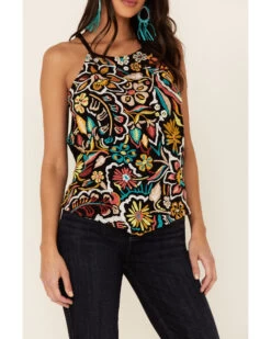 Idyllwind Women's Floral Haze Halter Top  -Cowboy Pradise 2000338253 001 P3
