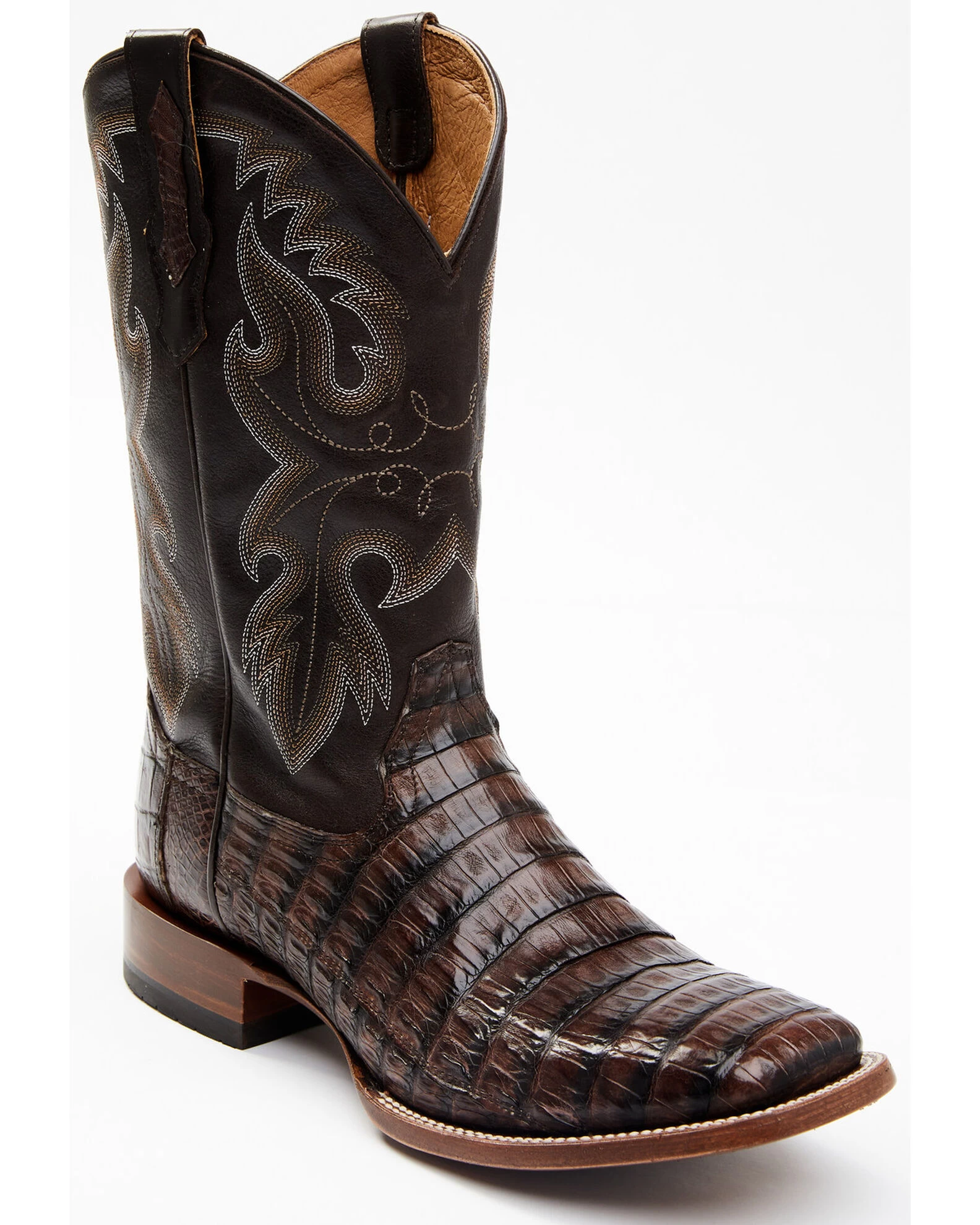 Cody James Men's Exotic Caiman Tail Skin Western Boots - Broad Square Toe 1 Cody James Men's Exotic Caiman Tail Skin Western Boots - Broad Square Toe