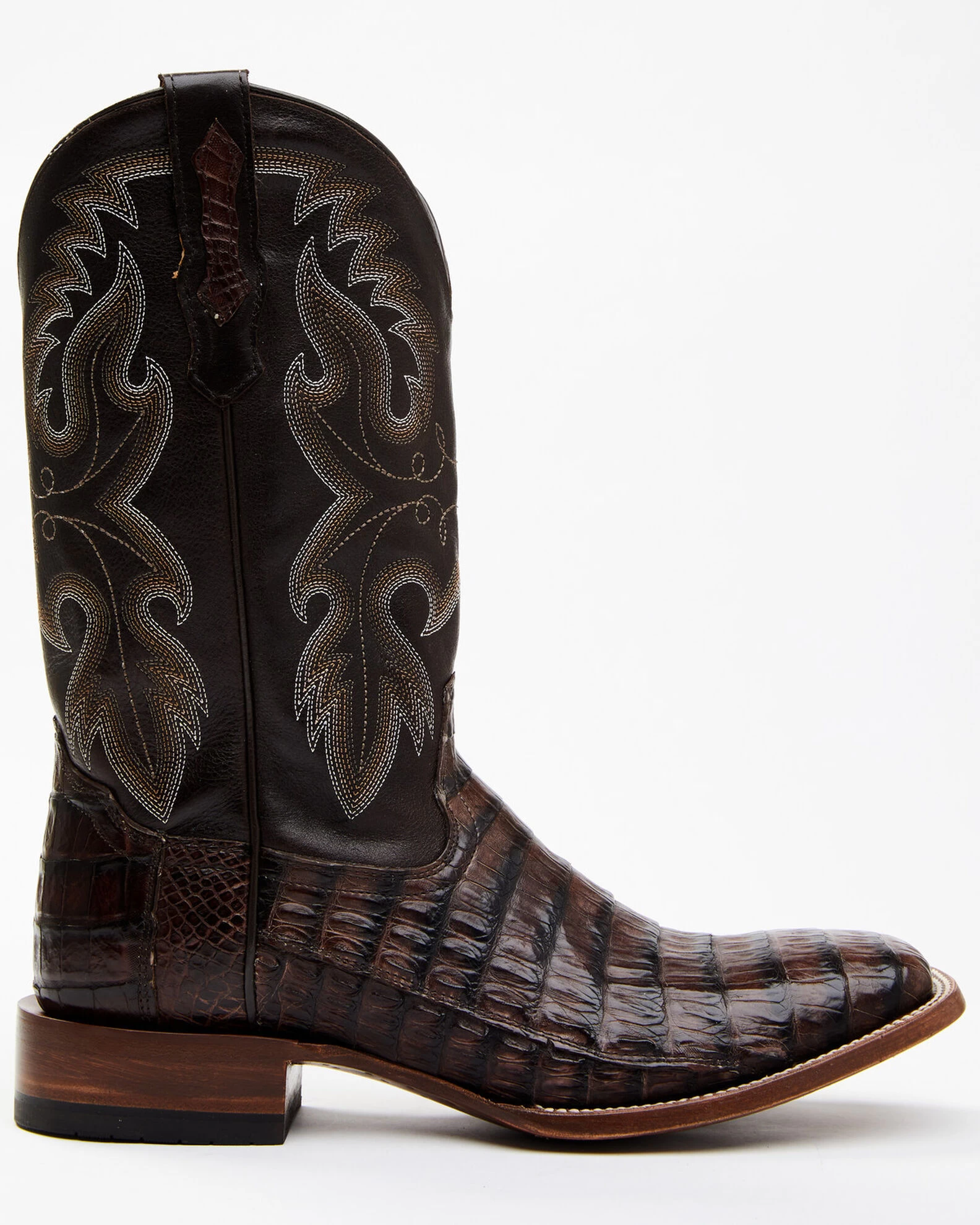 Cody James Men's Exotic Caiman Tail Skin Western Boots - Broad Square Toe 2 Cody James Men's Exotic Caiman Tail Skin Western Boots - Broad Square Toe - Image 2
