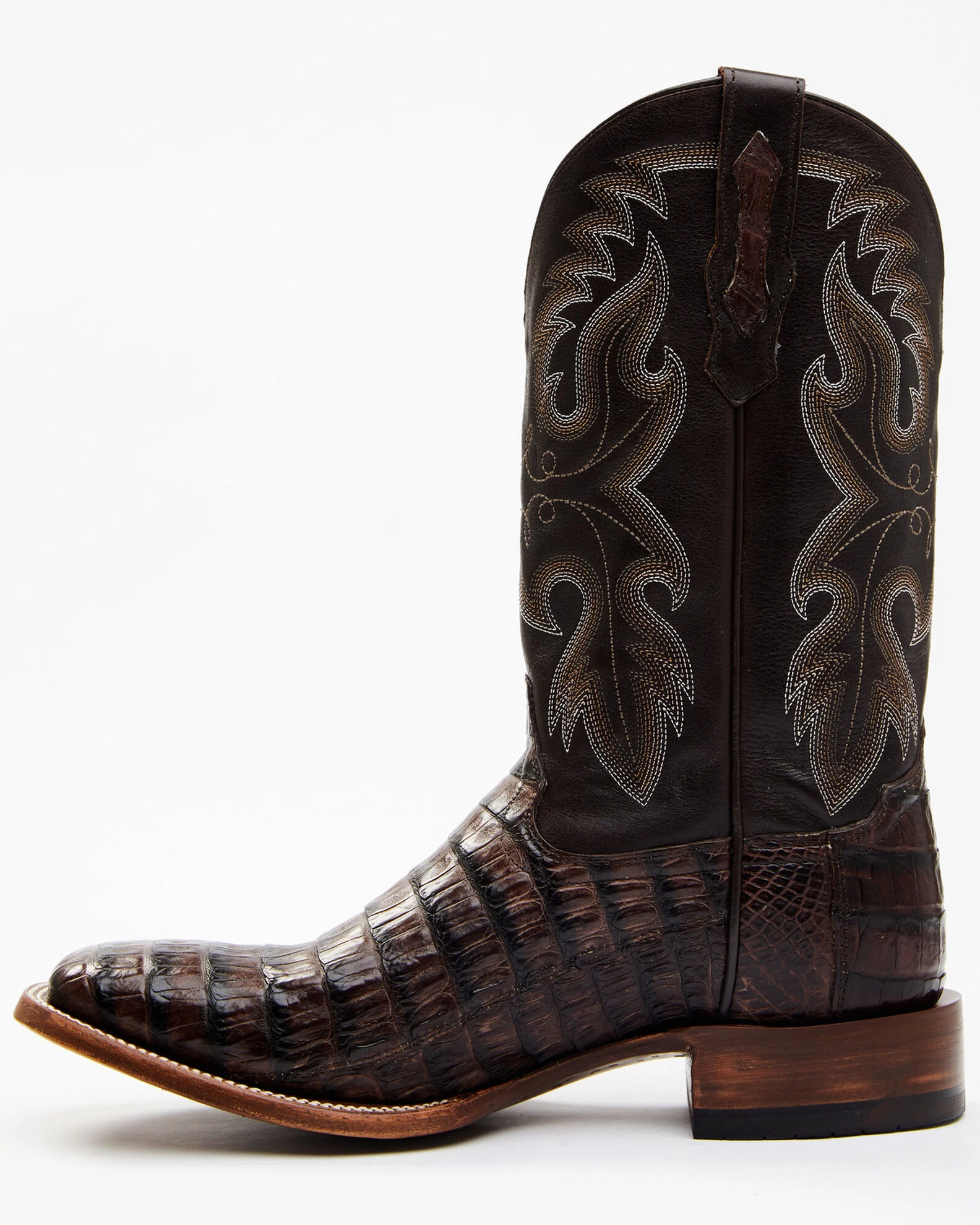 Cody James Men's Exotic Caiman Tail Skin Western Boots - Broad Square Toe 3 Cody James Men's Exotic Caiman Tail Skin Western Boots - Broad Square Toe - Image 3