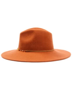 Shyanne Women's Rust Copper Beaded Rust Band Wool Felt Western Fedora Hat 5 Shyanne Women's Rust Copper Beaded Rust Band Wool Felt Western Fedora Hat -Cowboy Pradise 2000339993 220 P3