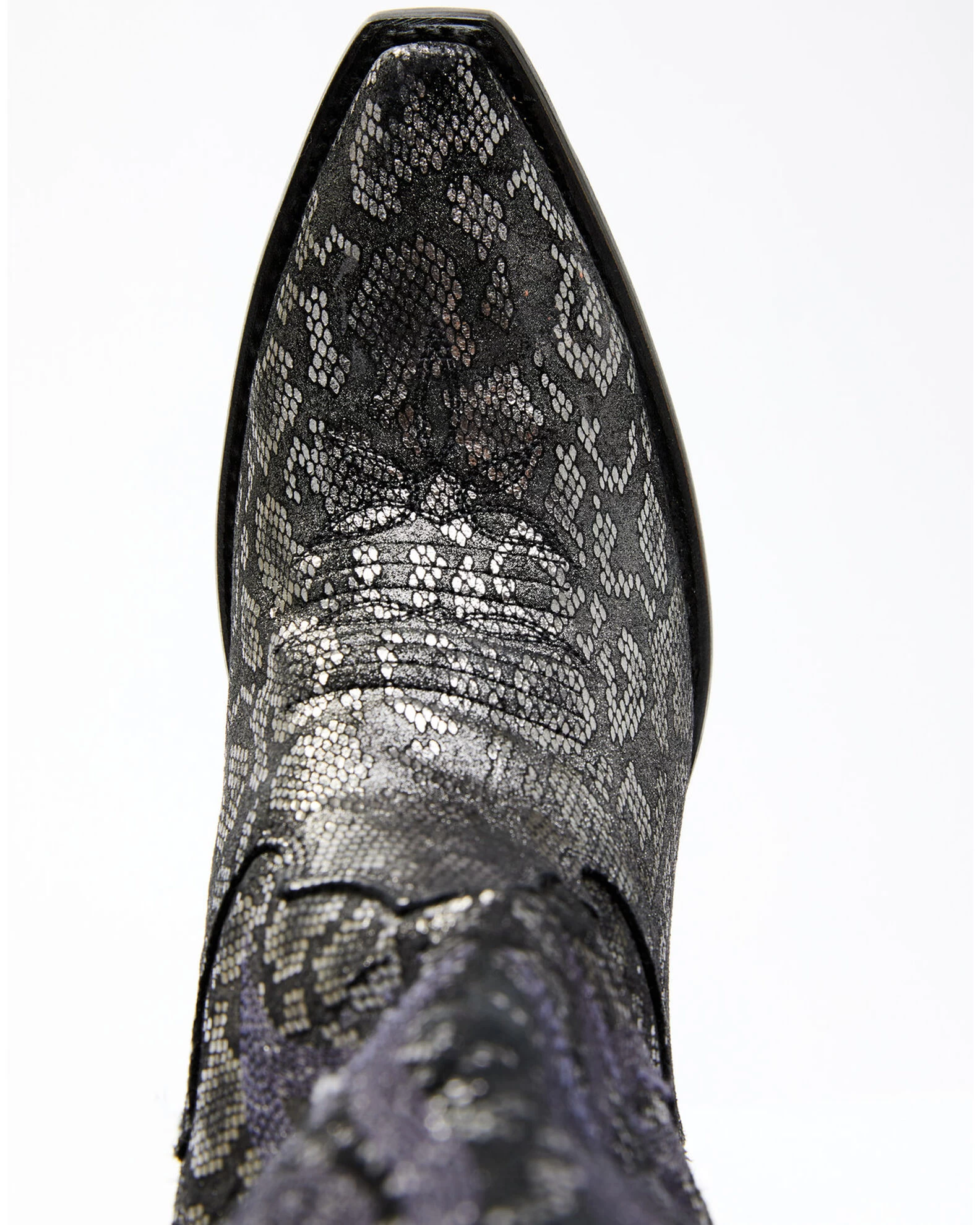 Dan Post Women's Black Snake Print Western Boots - Snip Toe 6 Dan Post Women's Black Snake Print Western Boots - Snip Toe - Image 6