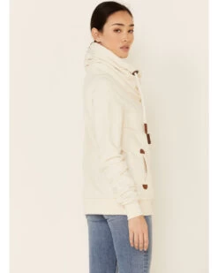 Wanakome Women's Oatmeal Hestia Asymmetrical Zip-Front Hoodie 7 Wanakome Women's Oatmeal Hestia Asymmetrical Zip-Front Hoodie -Cowboy Pradise 2000340617 104 P4