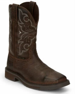 Justin Men's Amarillo Cactus Western Work Boots - Steel Toe