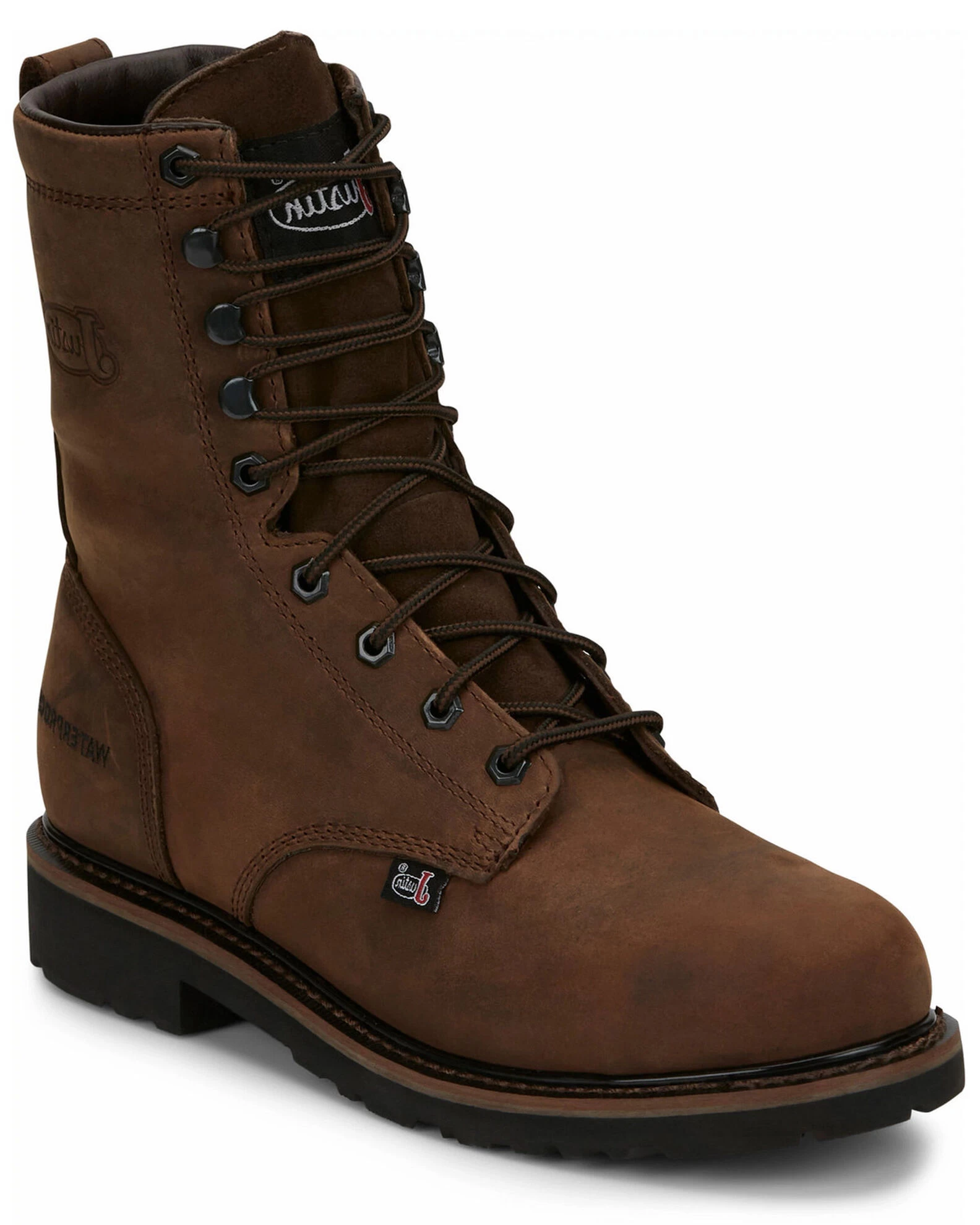 Justin Men's Drywall Waterproof Work Boots - Steel Toe