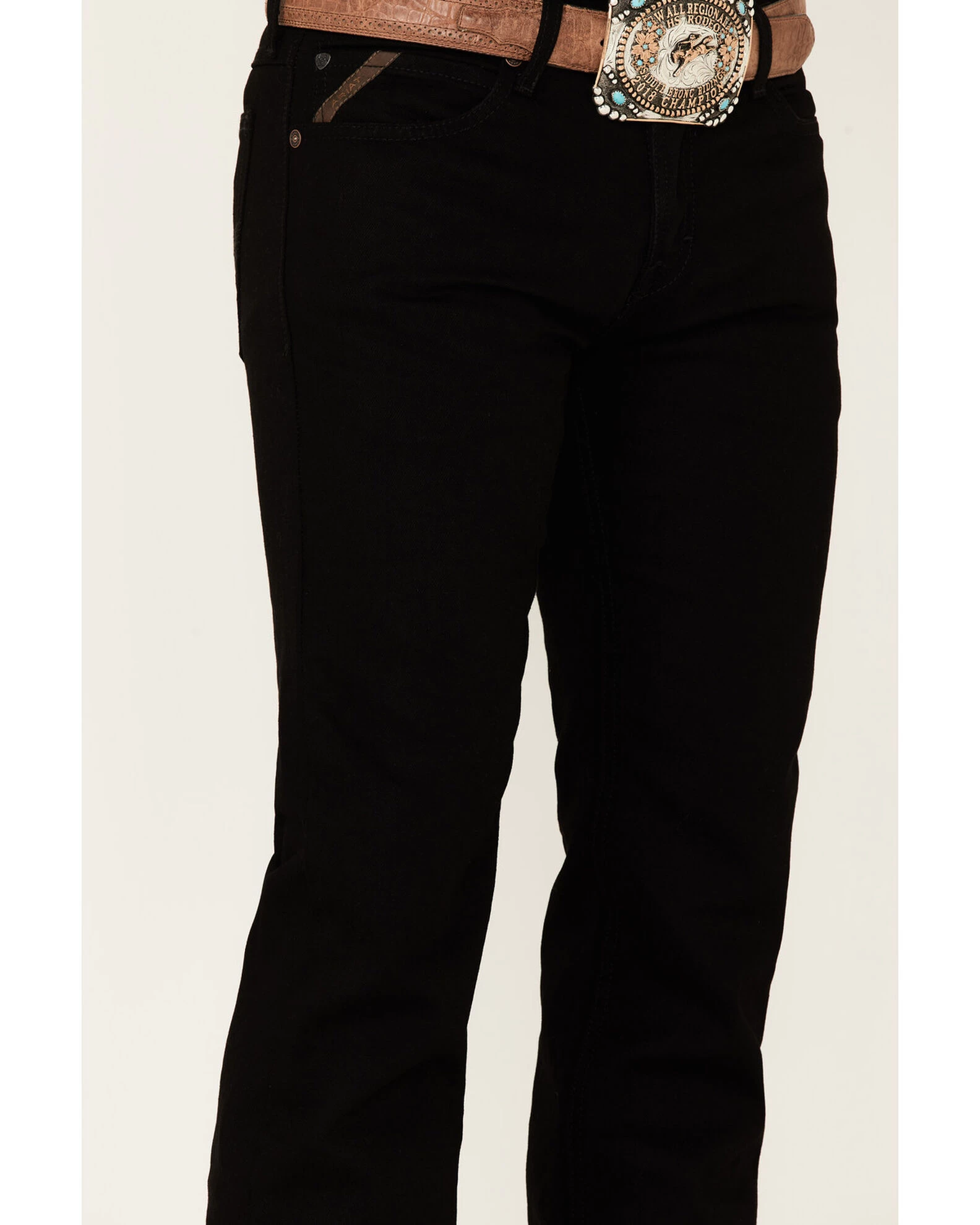 Ariat Men's M7 Black Legacy Wash Stretch Slim Straight Jeans 2 Ariat Men's M7 Black Legacy Wash Stretch Slim Straight Jeans - Image 2