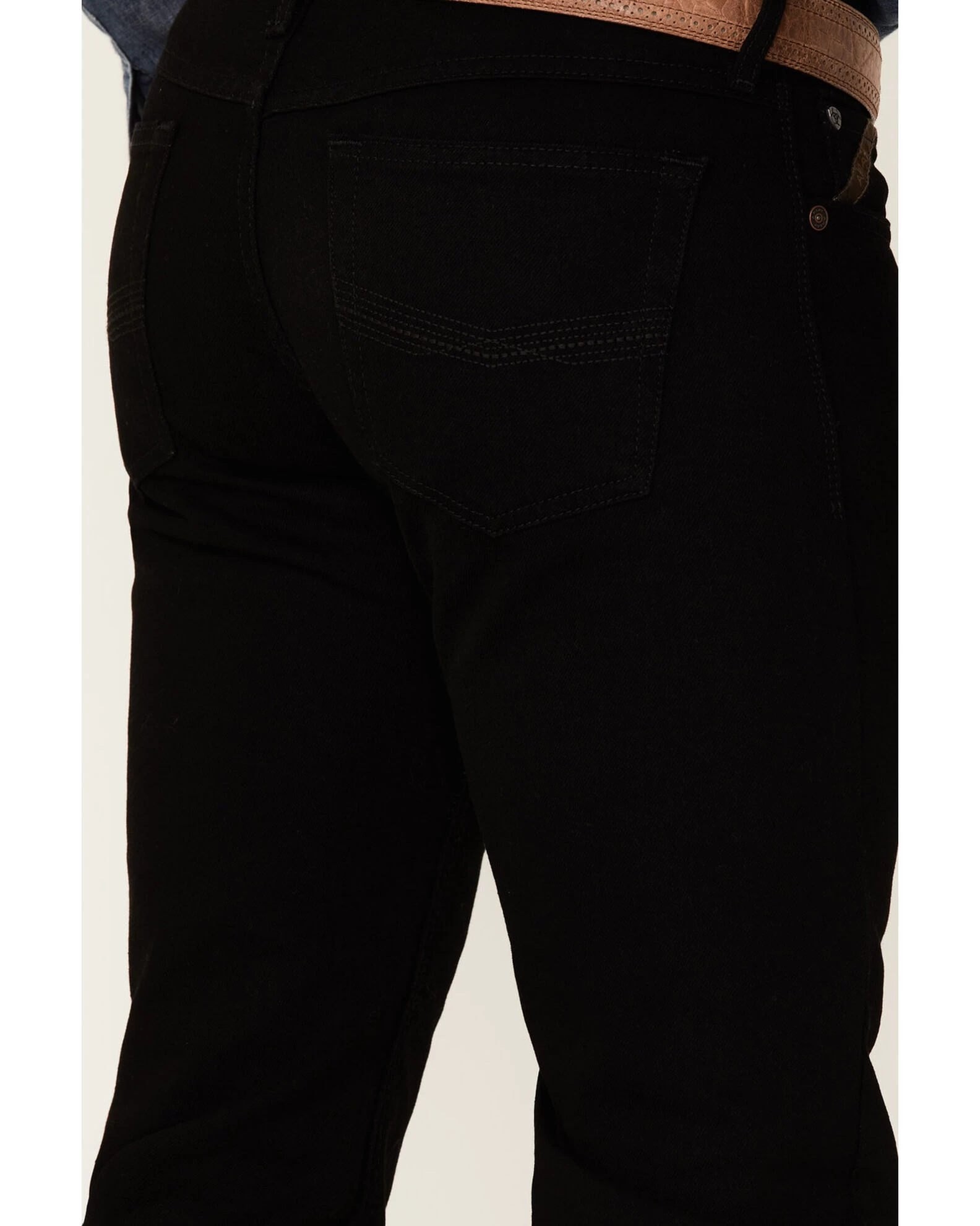 Ariat Men's M7 Black Legacy Wash Stretch Slim Straight Jeans 4 Ariat Men's M7 Black Legacy Wash Stretch Slim Straight Jeans - Image 4