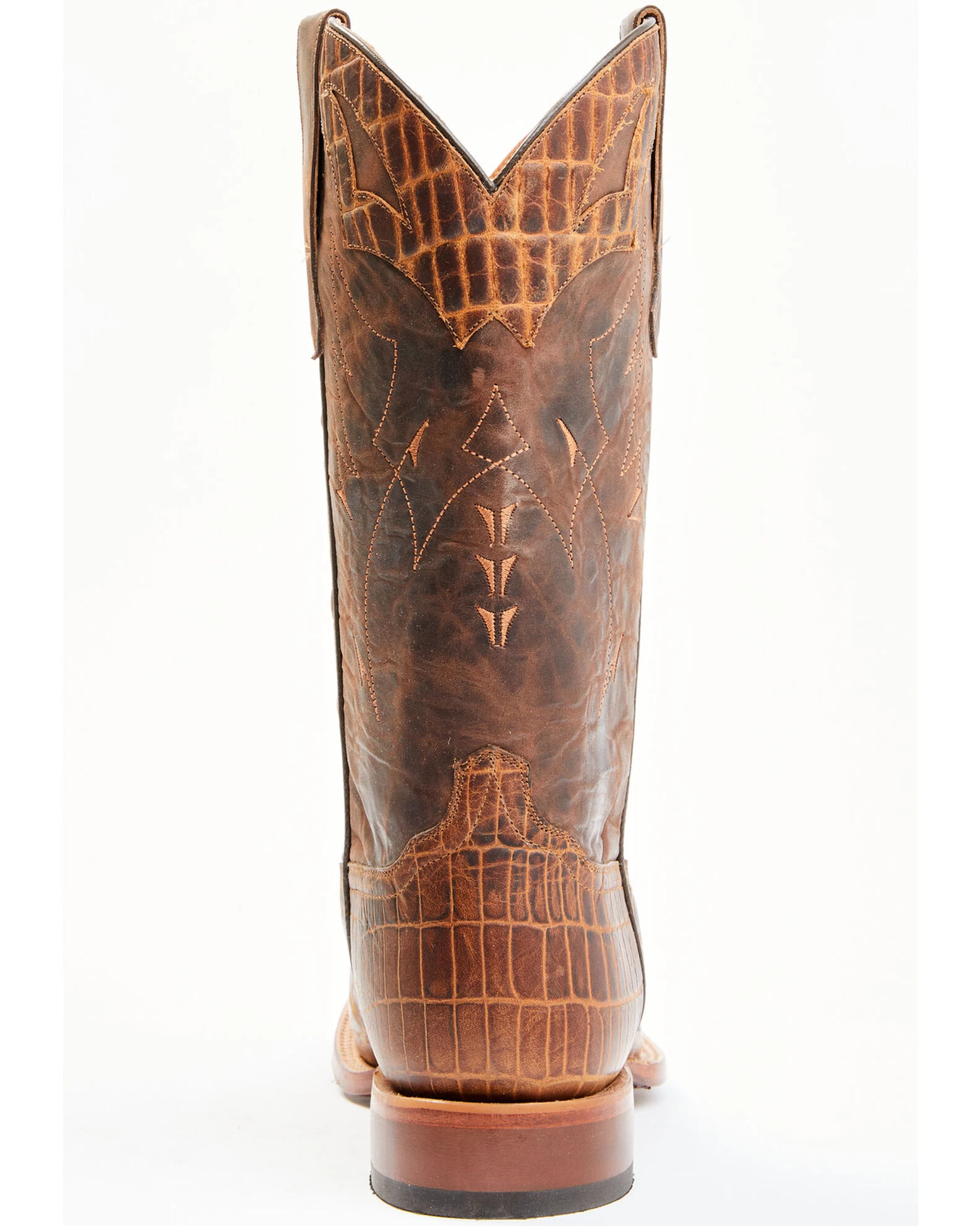 Moonshine Spirit Men's Tully Croc Print Western Boots - Broad Square Toe 5 Moonshine Spirit Men's Tully Croc Print Western Boots - Broad Square Toe - Image 5