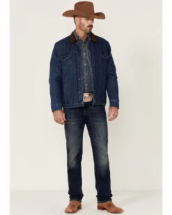 Cody James Men's Grand Teton 3.0 Sherpa-Lined Button-Front Denim Jacket 7 Cody James Men's Grand Teton 3.0 Sherpa-Lined Button-Front Denim Jacket -Cowboy Pradise 2000343282 402 P3