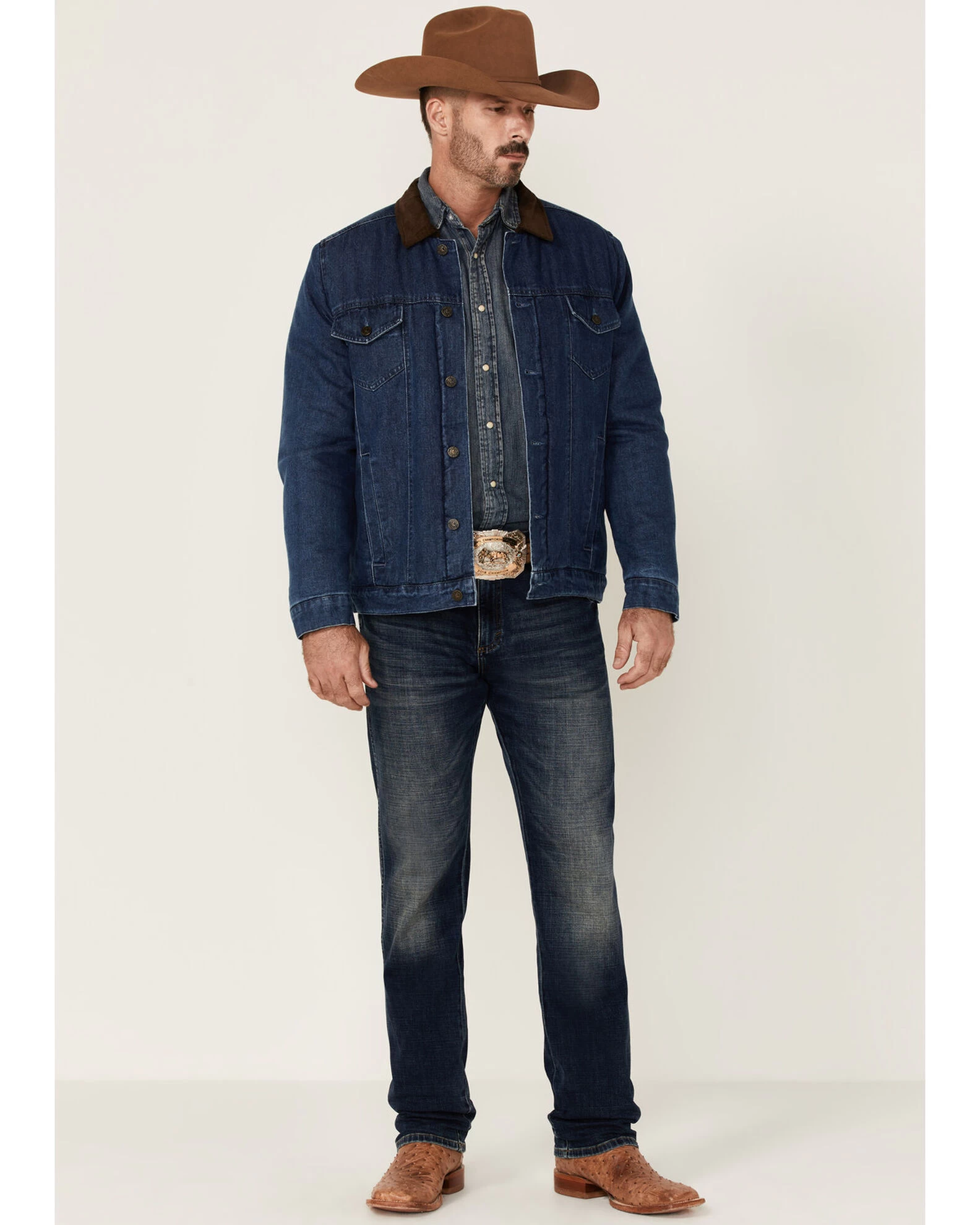 Cody James Men's Grand Teton 3.0 Sherpa-Lined Button-Front Denim Jacket 3 Cody James Men's Grand Teton 3.0 Sherpa-Lined Button-Front Denim Jacket - Image 3