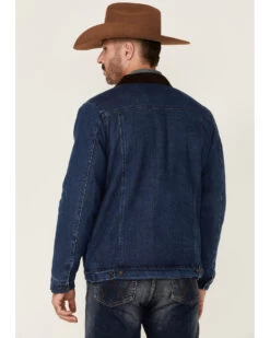 Cody James Men's Grand Teton 3.0 Sherpa-Lined Button-Front Denim Jacket 9 Cody James Men's Grand Teton 3.0 Sherpa-Lined Button-Front Denim Jacket -Cowboy Pradise 2000343282 402 P5