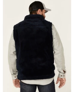 Moonshine Spirit Men's Kern Valley Faux Fur Zip-Front Fleece Vest  -Cowboy Pradise 2000343386 410 P4