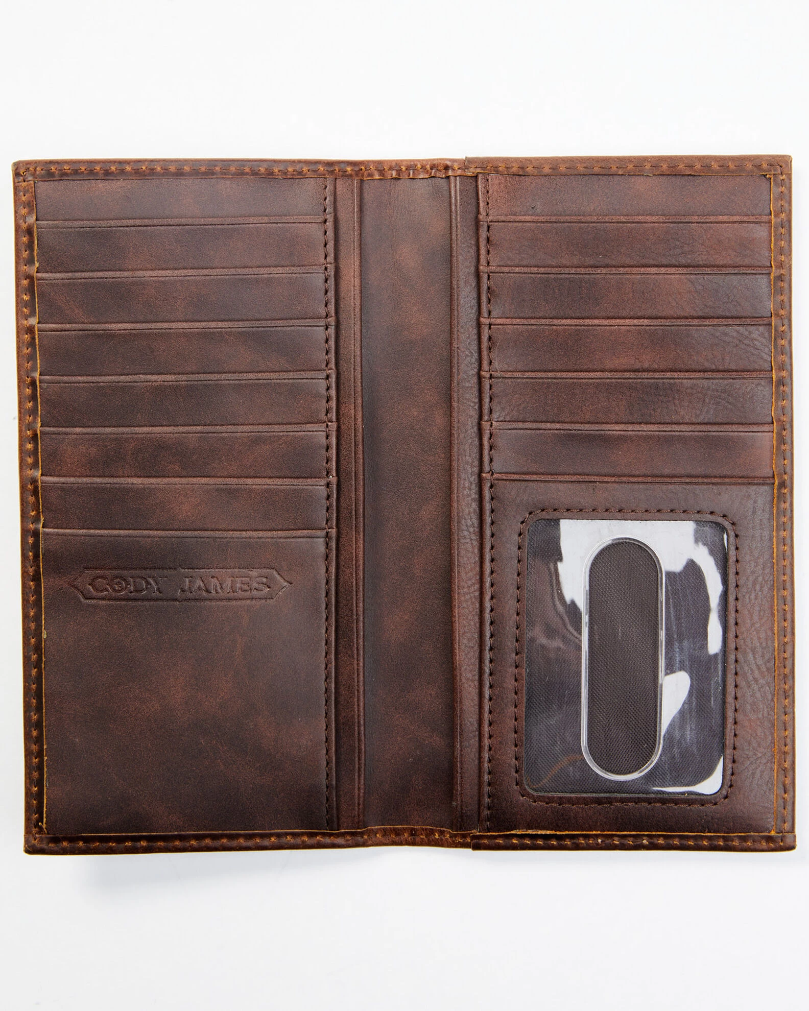 Cody James Men's Brown Rodeo Tooled Leather Wallet 2 Cody James Men's Brown Rodeo Tooled Leather Wallet - Image 2