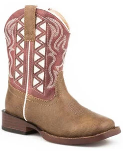 Roper Toddler Boys' Askook Western Boots - Square Toe