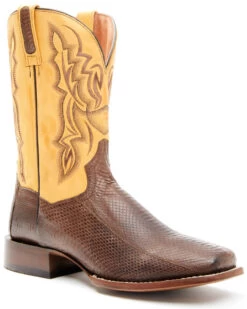 Dan Post Men's Exotic Snake Western Boots - Broad Square Toe