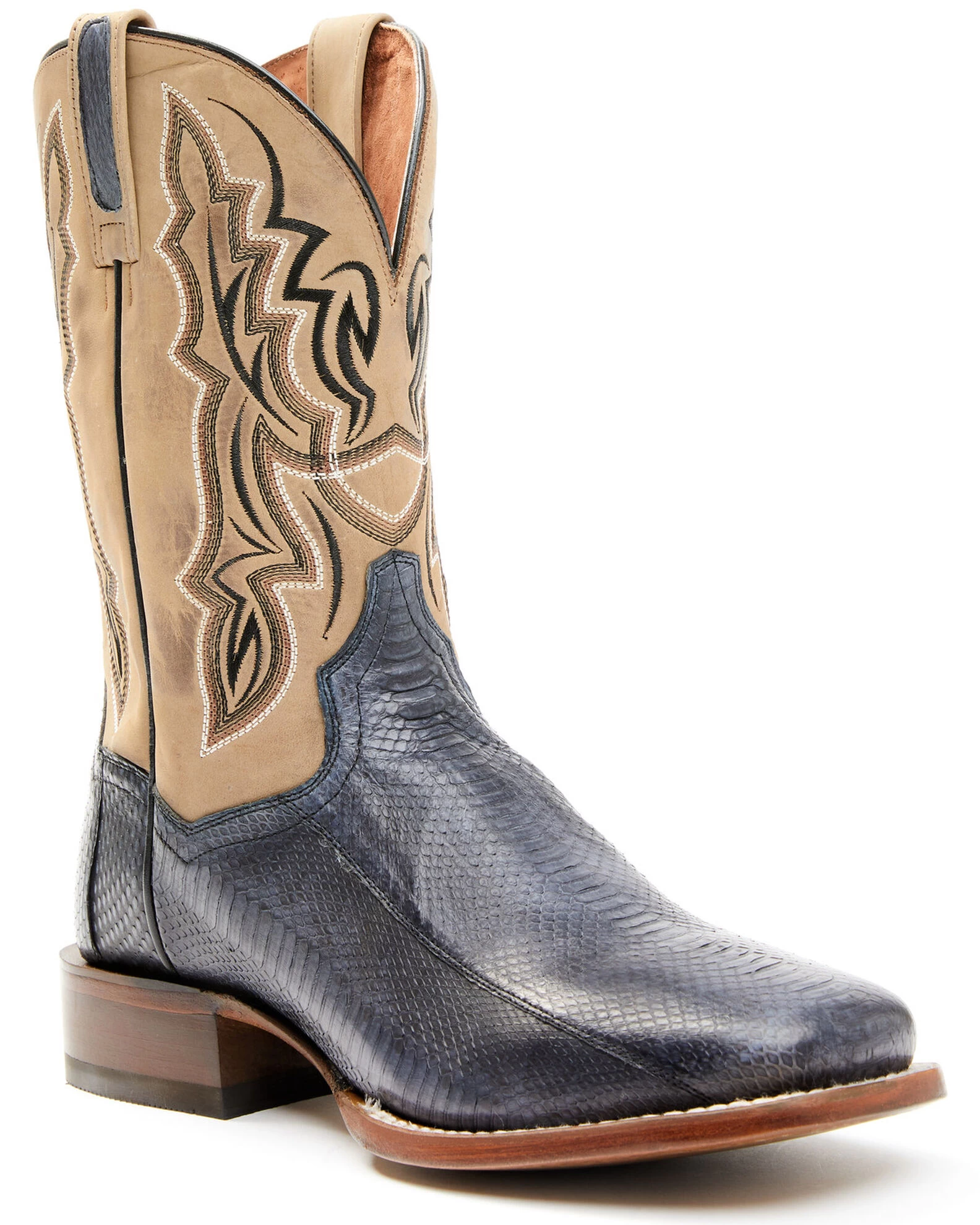 Dan Post Men's Exotic Snake Skin Western Boots - Broad Square Toe 1 Dan Post Men's Exotic Snake Skin Western Boots - Broad Square Toe