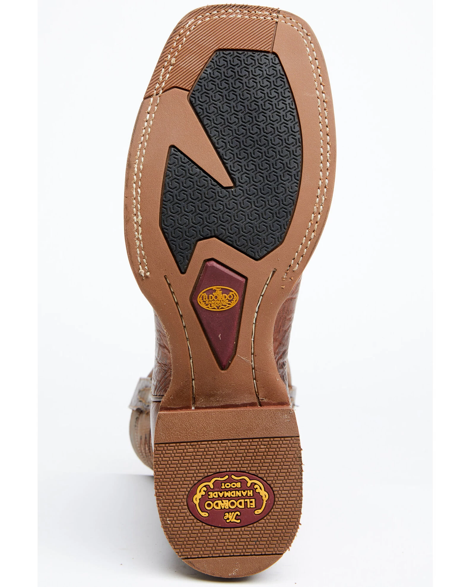 El Dorado Men's Rust Bison Western Boots - Broad Square Toe 7 El Dorado Men's Rust Bison Western Boots - Broad Square Toe - Image 7