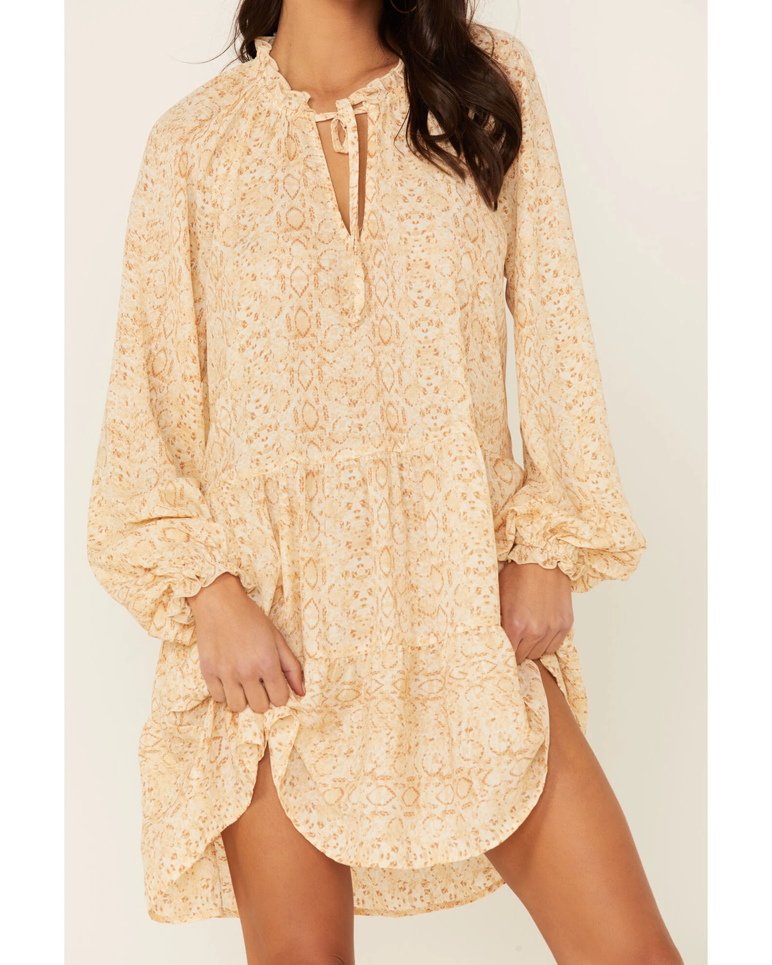 Show Me Your Mumu Multicolored Snake Print Birdie Mini Dress 2 Show Me Your Mumu Multicolored Snake Print Birdie Mini Dress - Image 2