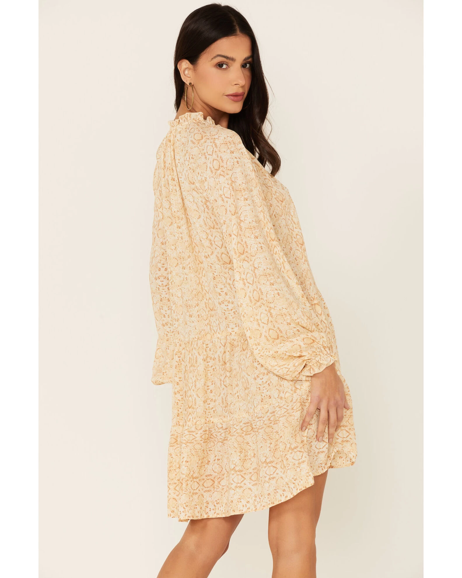 Show Me Your Mumu Multicolored Snake Print Birdie Mini Dress 3 Show Me Your Mumu Multicolored Snake Print Birdie Mini Dress - Image 3