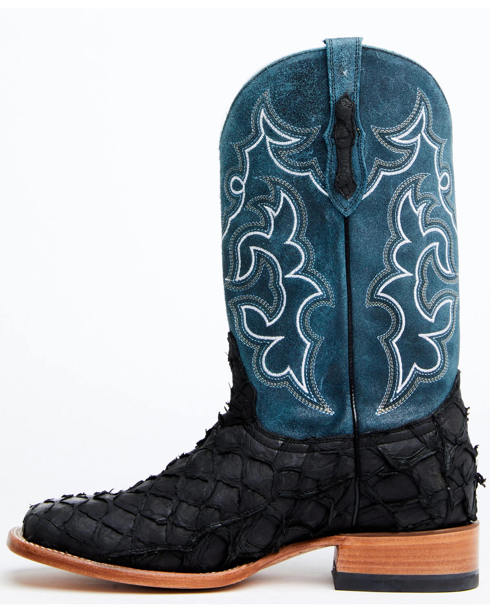 Cody James Men's Pirarucu Soul Western Exotic Boot - Broad Square Toe 3 Cody James Men's Pirarucu Soul Western Exotic Boot - Broad Square Toe - Image 3