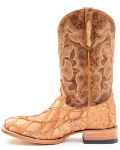 Cody James Men's Caramel Matte Pirarucu Exotic Western Boots - Broad Square Toe 9 Cody James Men's Caramel Matte Pirarucu Exotic Western Boots - Broad Square Toe -Cowboy Pradise 2000351586 255 P3