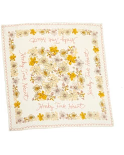 Idyllwind Women's Blush Silk Floral Honky Tonk Heart Bandana 