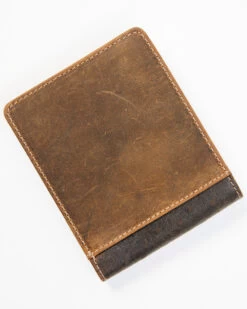 Cody James Men's Brown Ostrich Bifold Tooled Wallet -Cowboy Pradise 2000351827 200 P3