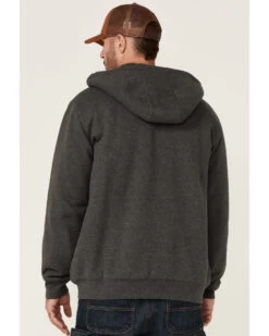 Hawx Men's Charcoal Sherpa-Lined Zip-Front Hooded Work Jacket 7 Hawx Men's Charcoal Sherpa-Lined Zip-Front Hooded Work Jacket -Cowboy Pradise 2000351914 022 P4